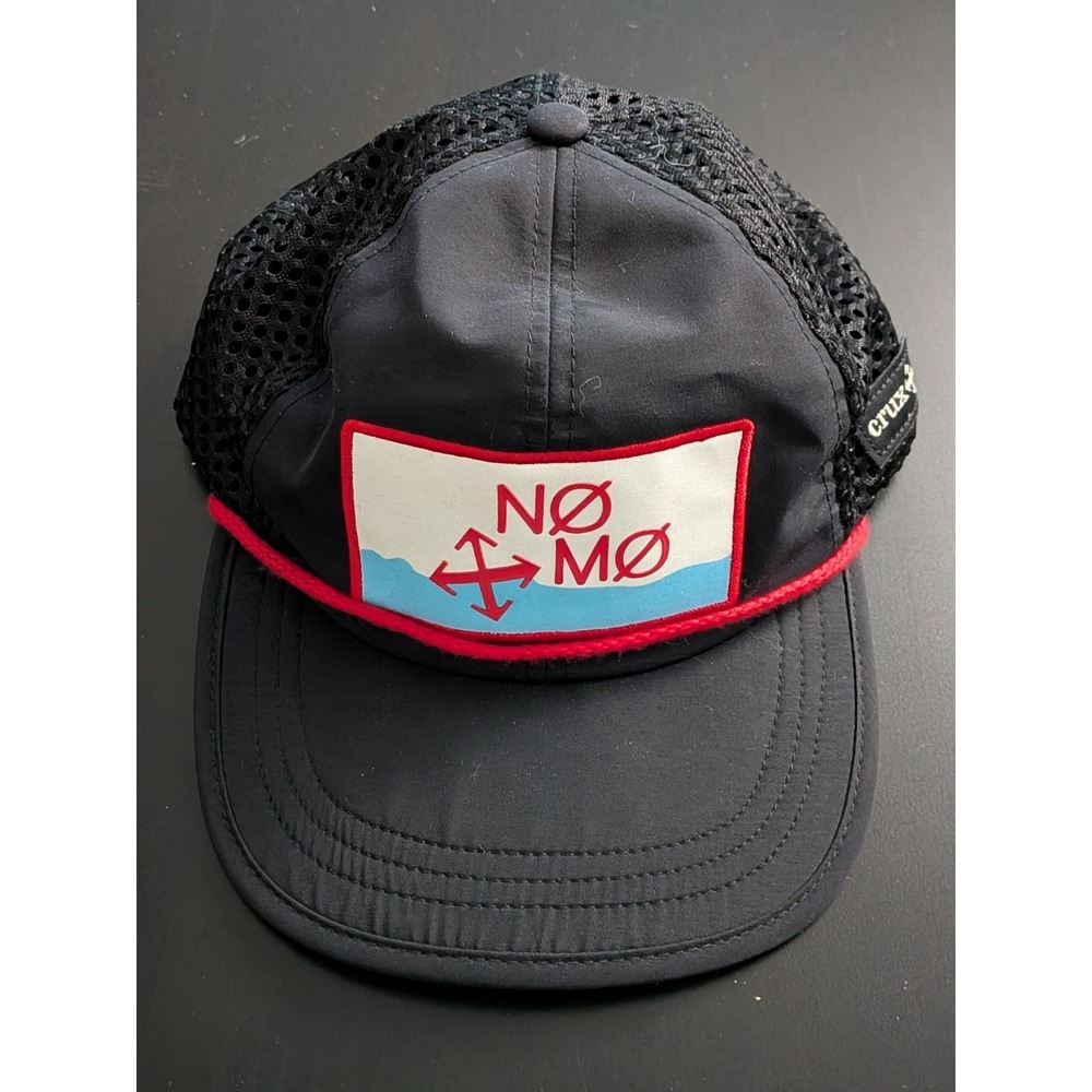 No Mo Crux‎ Trucker Hat Mesh Strapback Black OSFM NAUTICAL